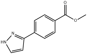 4-(1H-3-吡唑)苯甲酸甲酯 结构式