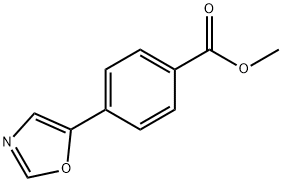 4-(5-噁唑基)苯甲酸甲酯 结构式