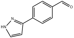 4-(1H-吡唑-3-基)苯甲醛 结构式
