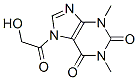 1H-Purine-2,6-dione,  3,7-dihydro-7-(hydroxyacetyl)-1,3-dimethyl-  (9CI) 结构式