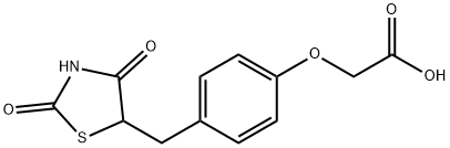 4-(2,4-二氧代噻唑啉-5-基甲基)苯氧乙酸 结构式