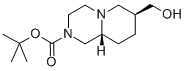 (7S,9AR)-TERT-BUTYL 7-(HYDROXYMETHYL)HEXAHYDRO-1H-PYRIDO[1,2-A]PYRAZINE-2(6H)-CARBOXYLATE 结构式