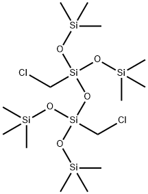 1,3-双(氯甲基)-1,1,3,3-四(三甲基硅氧基)二硅氧烷 结构式
