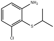 3-氯-2-(丙-2-基硫烷基)苯胺 结构式