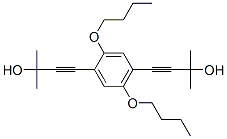 4,4''-(2,5-DIBUTOXY-1,4-PHENYLENE)BIS[2-METHYL-3-BUTYN-2-OL] 结构式