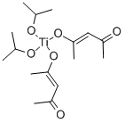 二(乙酰丙酮基)钛酸二异丙酯 结构式
