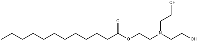 十二酸-2-[双(2-羟乙基)氨基]乙酯 结构式