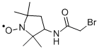 3-(2-溴乙酰胺基)-四甲基-1-吡咯烷基氧化物 结构式