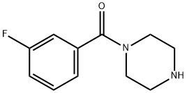 (3-氟-苯基)-哌嗪-1-甲酮 结构式