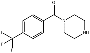 1-[4-(TRIFLUOROMETHYL)BENZOYL]PIPERAZINE 结构式