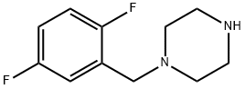 1-(2,5-二氟苄基)哌嗪 结构式