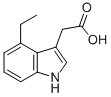 1H-Indole-3-aceticacid,4-ethyl-(9CI) 结构式