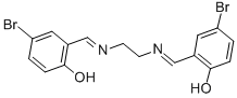 N,N-双(5-溴亚水杨基)乙二胺 结构式