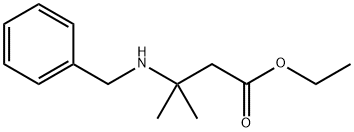 3-(苄基氨基)-3-甲基丁酸乙酯 结构式