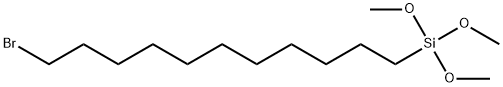 11-溴十一基三甲氧基硅烷 结构式