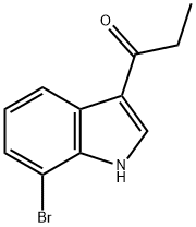 1-Propanone, 1-(7-broMo-1H-indol-3-yl)- 结构式
