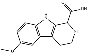 6-甲氧基-1,2,3,4-四氢-9H-吡啶并[3,4-B]吲哚-1-甲酸 结构式