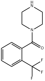 1-[2-(三氟甲基)苯甲酰]哌嗪 结构式