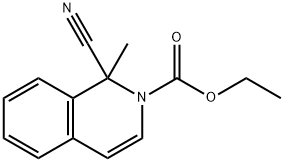 1-Methyl-1-cyanoisoquinoline-2(1H)-carboxylic acid ethyl ester 结构式