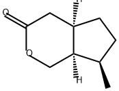 (6R)-9-methyl-3-oxabicyclo[4.3.0]nonan-4-one 结构式