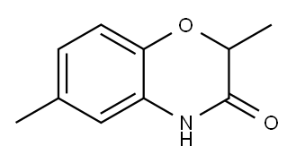 2,6-二甲基-2,4-二氢-1,4-苯并恶嗪-3-酮 结构式