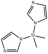 双(1 - 咪唑基)二甲基硅烷 结构式