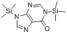 9-三甲硅基-6-[(三甲硅基)氧]基-9H-嘌呤 结构式