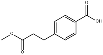 4-[2-(METHOXYCARBONYL)ETHYL]BENZOIC ACID 结构式