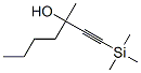 3-Methyl-1-(trimethylsilyl)-1-heptyn-3-ol 结构式