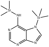 6-(Trimethylsilylamino)-7-(trimethylsilyl)-7H-purine 结构式