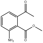 BENZOIC ACID, 2-ACETYL-6-AMINO-, METHYL ESTER 结构式