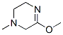 Pyrazine, 1,2,3,6-tetrahydro-5-methoxy-1-methyl- (9CI) 结构式