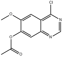 7-ACETOXY-4-CHLORO-6-METHOXYQUINAZOLINE 结构式