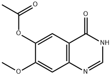3,4-二氢-7-甲氧基-4-氧代喹唑啉-6-醇乙酸酯 结构式