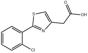 2-[2-(2-氯苯基)-1,3-噻唑-4-基]乙酸 结构式