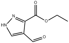 4-甲酰基-1H-吡唑-3-羧酸乙酯 结构式