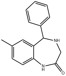 7-METHYL-5-PHENYL-1,3,4,5-TETRAHYDRO-2H-BENZO[E][1,4]DIAZEPIN-2-ONE 结构式