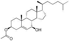 7β-Hydroxy Cholesterol 3β-Acetate 结构式