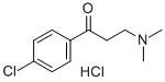 1-(4-氯苯基)-3-二甲胺基-1-丙酮盐酸盐 结构式