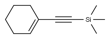 1-[(三甲基硅基)乙炔基]环己烯 结构式