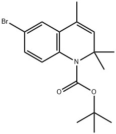 tert-butyl 6-bromo-2,2,4-trimethylquinoline-1(2H)-carboxylate 结构式