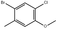 4-溴-2-氯-5-甲基苯甲醚 结构式