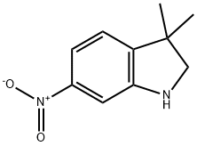 3,3-二甲基-6-硝基吲哚 结构式