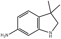 3,3-二甲基吲哚啉-6-胺 结构式