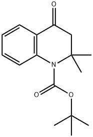 2,2-二甲基-4-氧代-3,4-二氢-2H-喹啉-1-甲酸叔丁酯 结构式
