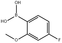4-氟-2-甲氧基苯硼酸 结构式