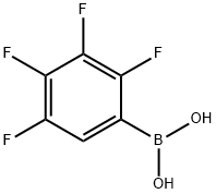 2,3,4,5-四氟苯硼酸 结构式