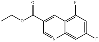 ethyl 5,7-difluoroquinoline-3-carboxylate 结构式