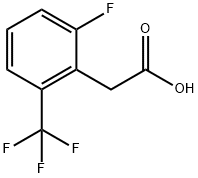 2-氟-6-(三氟甲基)苯乙酸 结构式