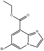 6-溴咪唑并(1,2-A)吡啶-8-甲酸乙酯 结构式